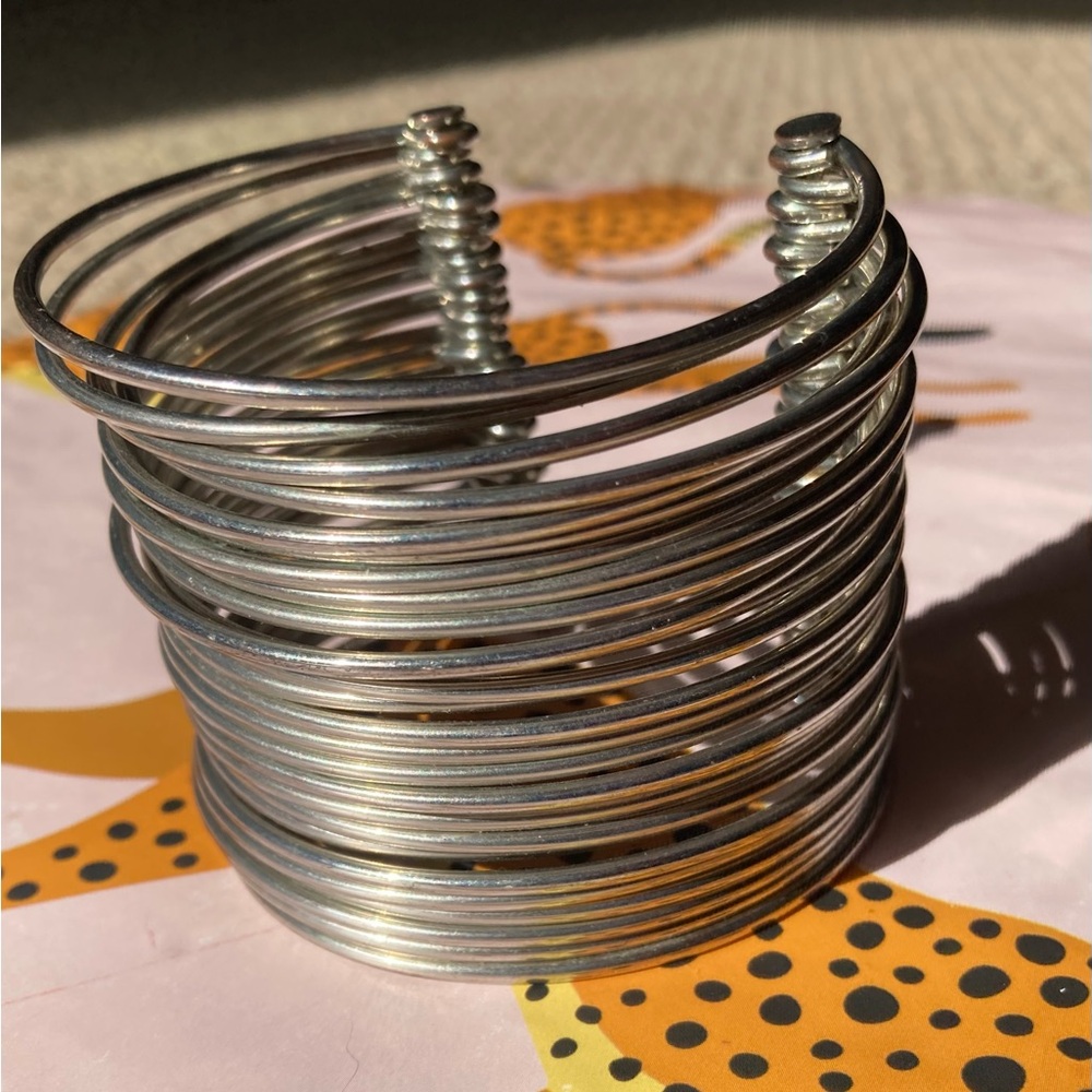 Stacked Silver Bangle